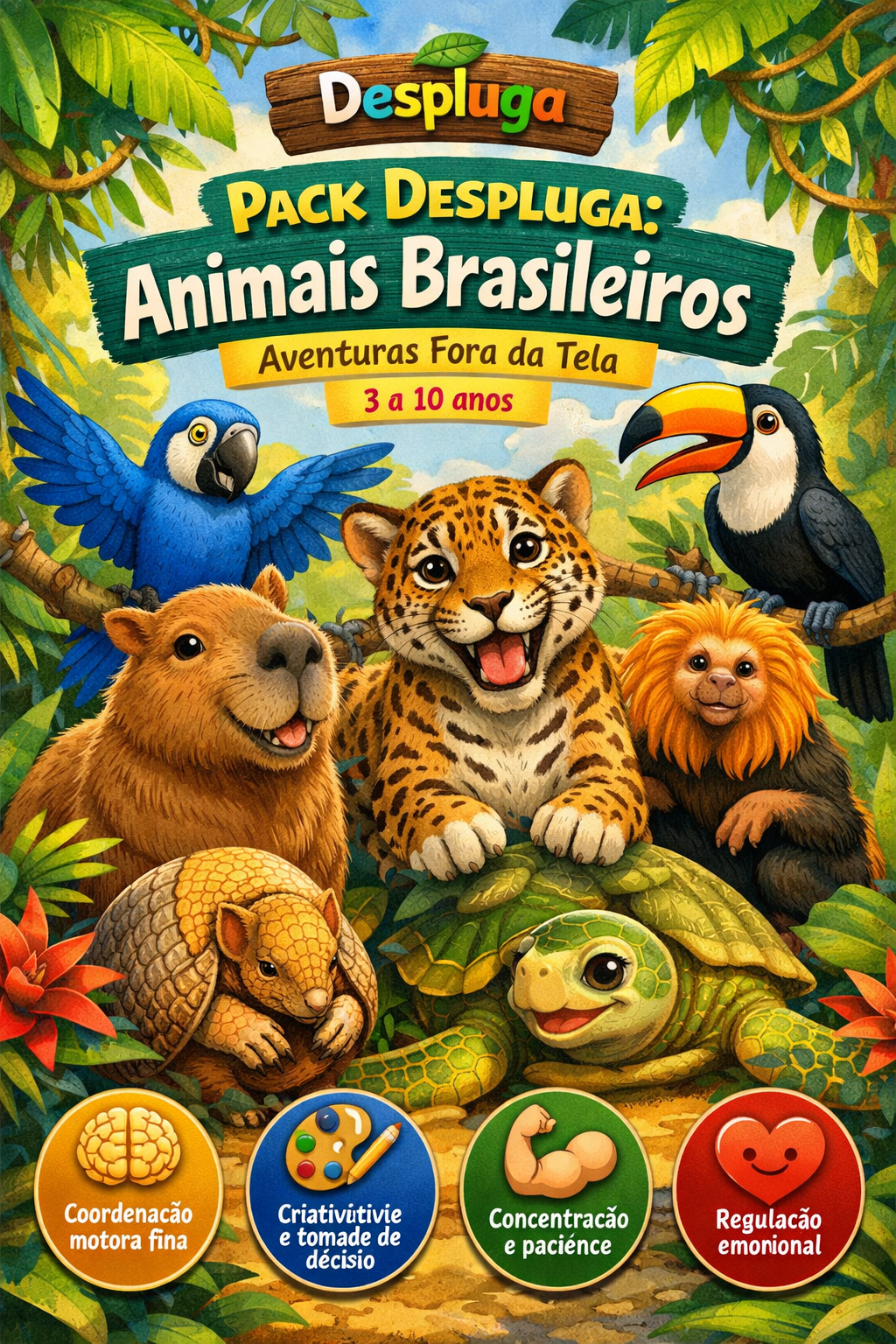 Pack Despluga — Animais Brasileiros